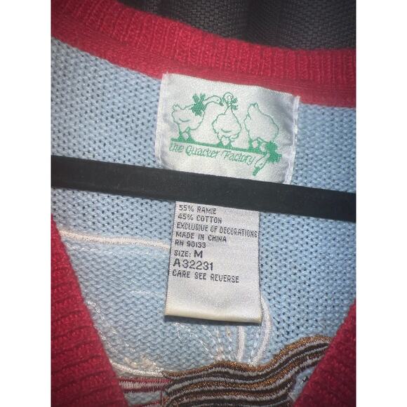 Ugly Christmas Sweater Xmas Cardigan Size Medium Vintage - Picture 2 of 3